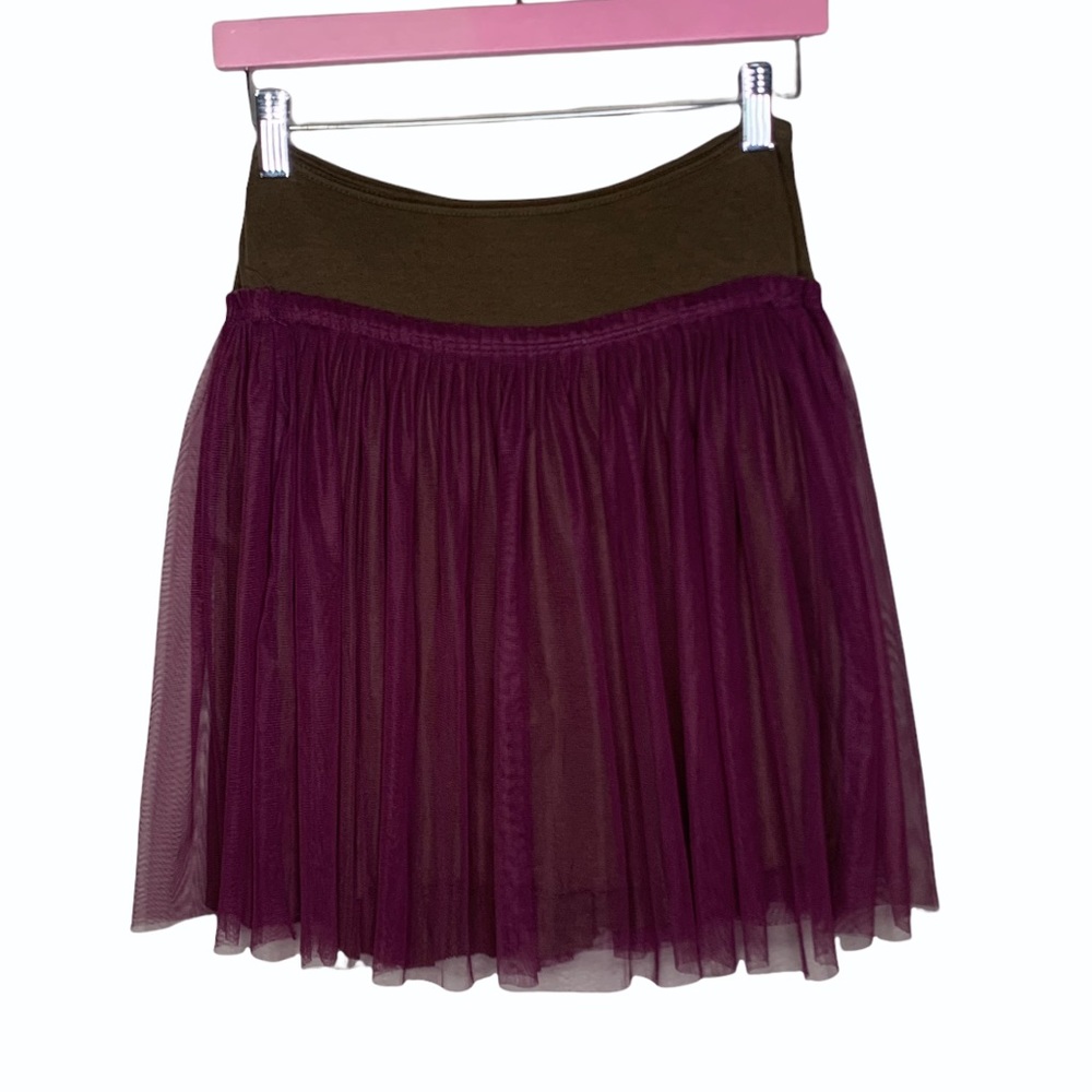 Chan Luu Tulle Skirt Sangria Purple